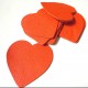 Coeur cuir orange