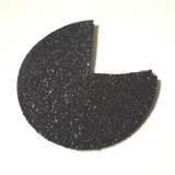 Coins de sacs simili glitter noir