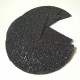 Coins de sacs simili glitter noir