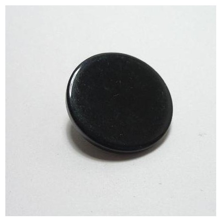 Bouton plat noir 14 mm