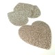 Coeur simili glitter bronze