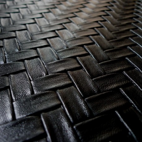 Simili cuir Bamboo noir