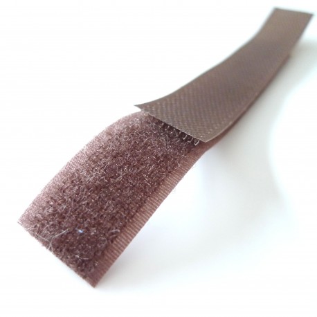 Velcro marron 20 mm