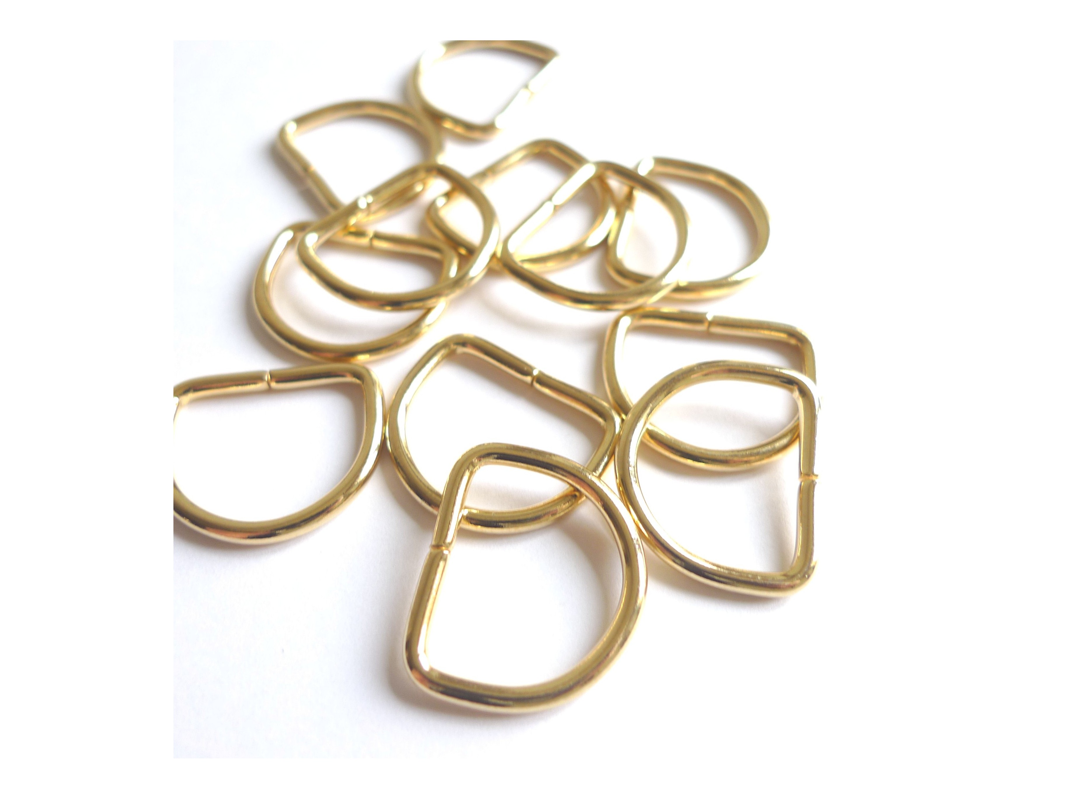 20 Anneaux En D En Métal, Anneau En D En Métal Polyvalent, Anneau En D Semi- circulaire Pour Sacs De Quincaillerie, Accessoires De Bricolage à Main(4x40x30mm