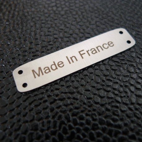 Griffe métal Made in France nickel