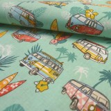 Tissu coton Surf