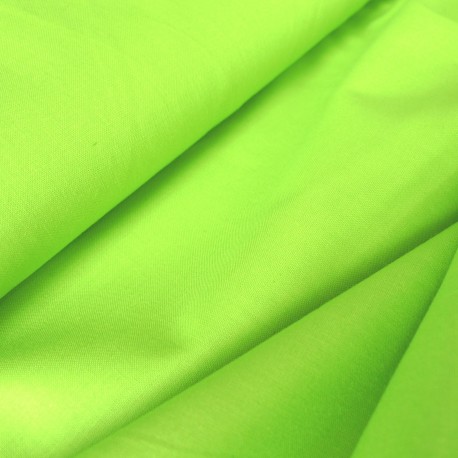 Tissu coton vert acide Evira