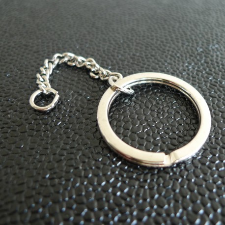 porte-clé anneau nickel - Boucles mercerie