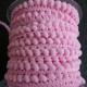 Galon mini pompons rose