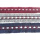 Galon jacquard plumette bordeaux