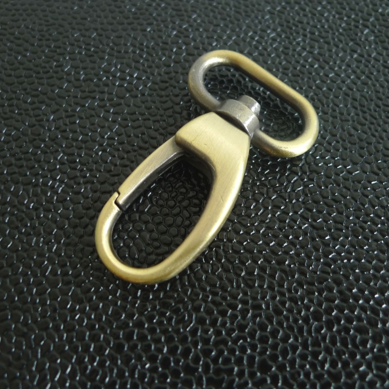 Mousqueton porte clé bijoux sac rotatif 37 mm
