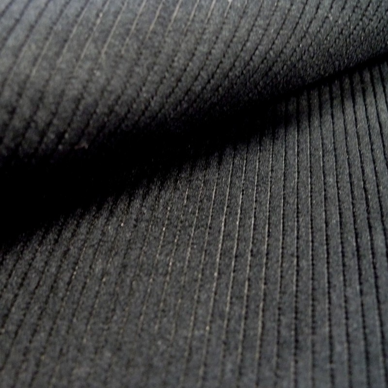 Tissu velours côtelé STARSKY noir - Tissus