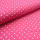 Tissu fushia petits pois