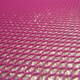 Coupon impression 3D Grid rose glitter argent