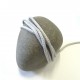 Cordon tricoté gris perle