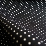 Tissu petits pois noir