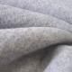Tissu laine bouillie gris clair