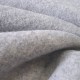 Tissu laine bouillie gris clair