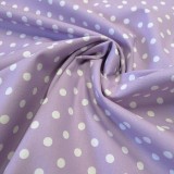 Tissu coton gros pois Parme