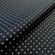 Enduit coton noir mini pois