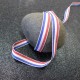 Ruban coton tricolore français