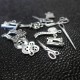 Lot de 12 Charms Couture