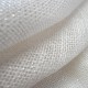 Toile de jute LUREX Argent - blanc