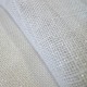 Toile de jute LUREX Argent - blanc