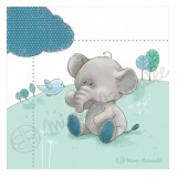Coupon illustré Tom éléphant