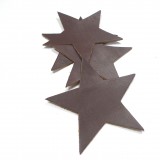 Etoile cuir chocolat