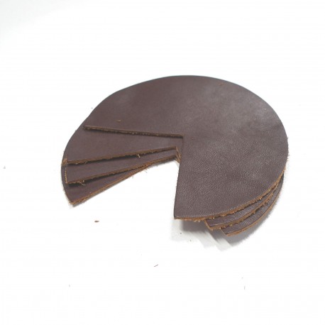 Coins de sacs cuir chocolat