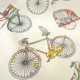 Tissu Bicyclettes Multico