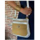 Simili cuir vieilli argent blanc