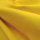 Satin de coton jaune vif Mona