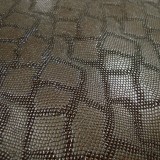 Simili cuir Snake marron