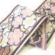 Galon jacquard Cerisier rose