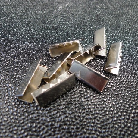Embout sangle 25 mm nickel