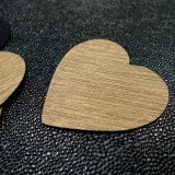 Coeur simili Loft 3D or antique brossé