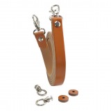 Lanière cuir camel Miyako avec bouclerie