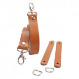 Lanière cuir camel Miyako avec pattes d'attache