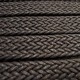 Sangle tressée marron 25 mm