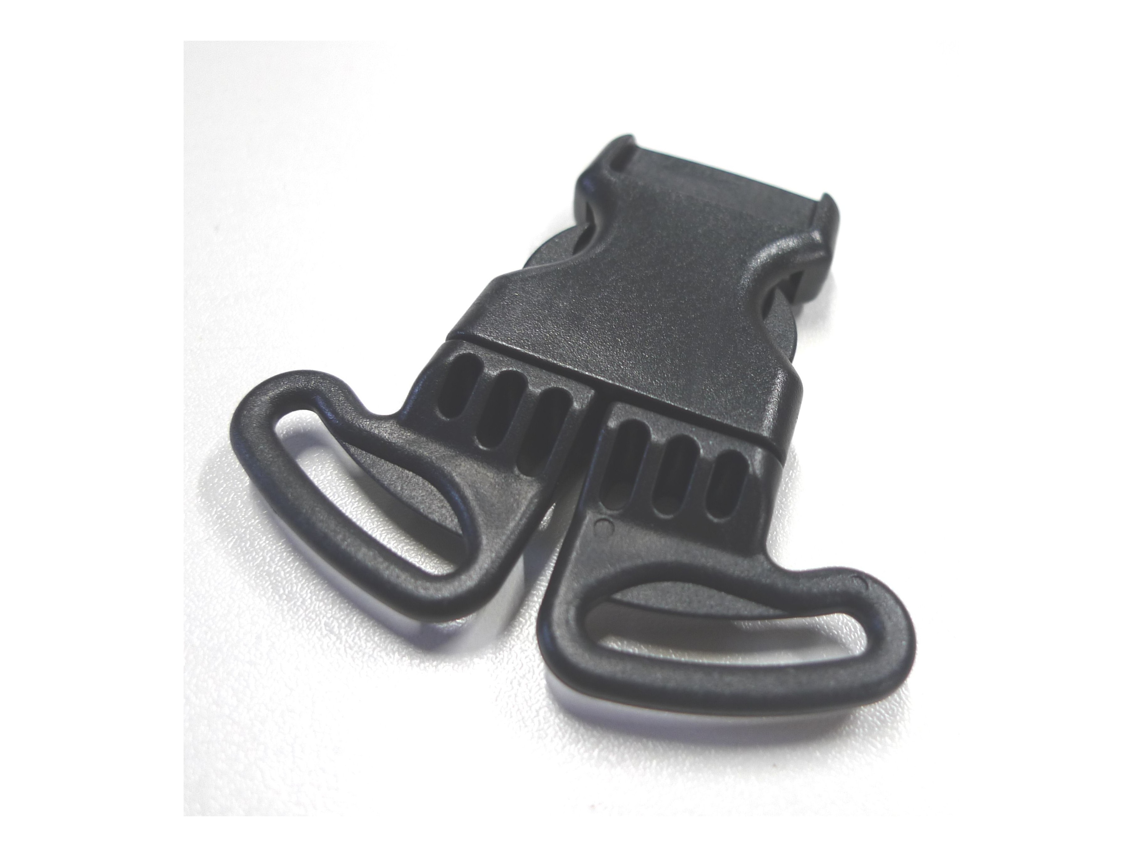 Boucle clip noir 3 points - Mercerie et accessoires