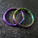 lot de 2 mousquetons rond Rainbow