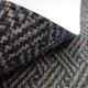 Simili Tressage anthracite gris