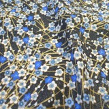 Tissu Orient bleu