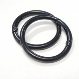 Mousquetons ronds Electro Black