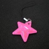 Breloque Star fluo rose