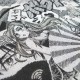 Tissu jacquard Manga Noir et Blanc