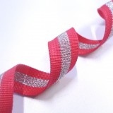 Sangle lurex framboise
