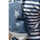 Simili cuir vieilli argent blanc